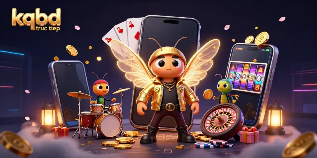 Experience the thrill of kqbd truc tiep with a vibrant 3D casino scene