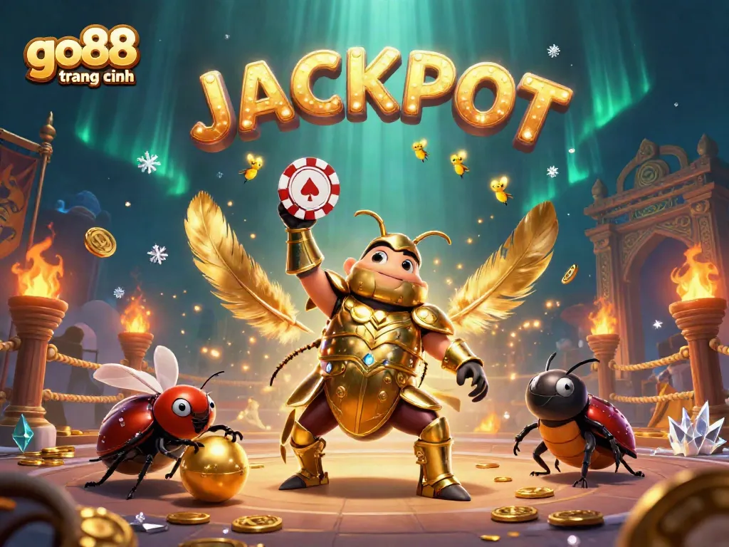 Win big with go88 trang chính at this vibrant casino illustration showcasing victory and excitement.